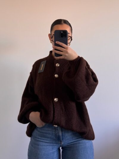 Pull/Gilet oversize Choco
